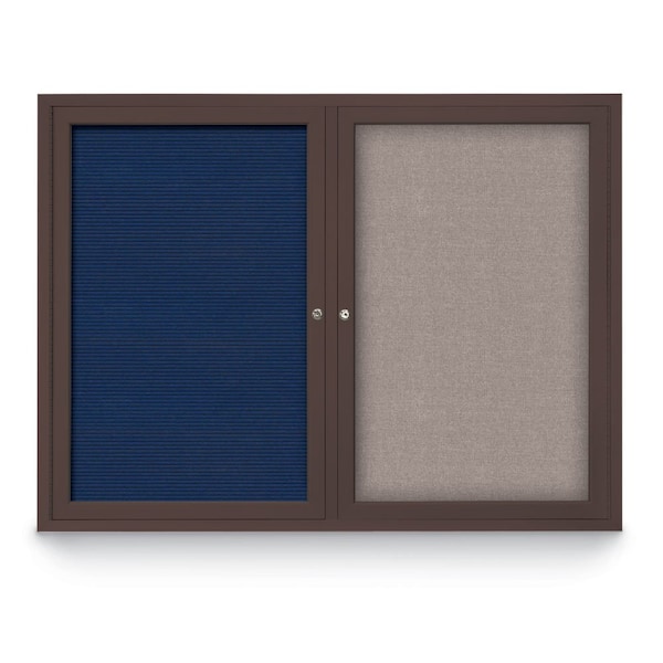 Corkboard, Rubber/ Brnze, 24" x 36"
